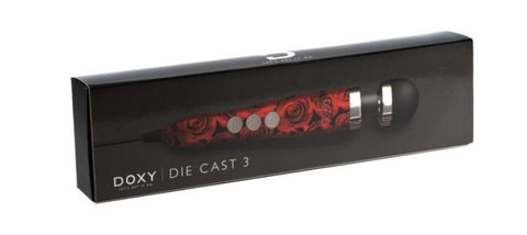Doxy Die Cast 3 Rose Aluminum Wand Vibrator for Clitoral Stimulation - Personal Massagers