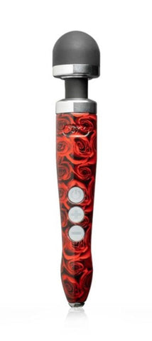 Doxy Die Cast 3R Rose Rechargeable Wand Vibrator with Travel Lock - Waterproof Vibrators