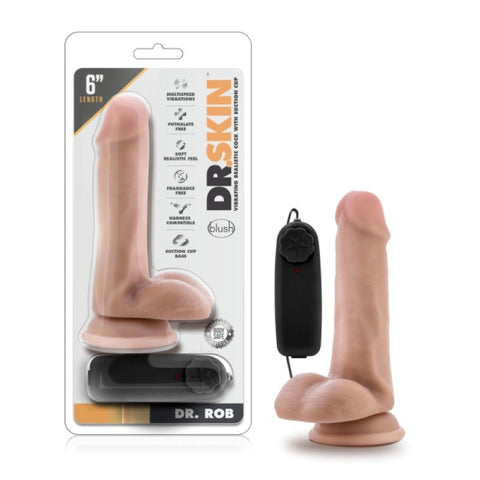 Blush Novelties Dr. Robs Pleasure Enhancing Vibrating Massager 6 Inch - Vibrating Dildos