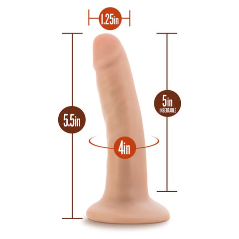 Blush Novelties Dr. Lucas Lifelike 5 Inch Silicone Dildo for Penetration - Realistic Dildos