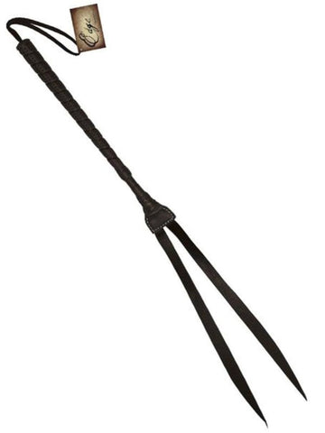 Sportsheets Dragon Kiss Whip Dual Tail Premium Leather Impact Toy - Whips And Crops