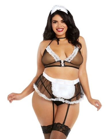 Dream Girl Lingerie Maid For You Enchanting French Maid Outfit - Fancy Dress Ups