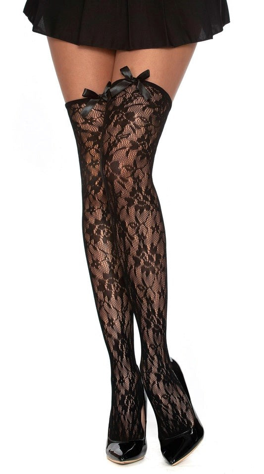 Dream Girl Lingerie Opaque Fence Net Pantyhose Seductive Hosiery - - Hosiery
