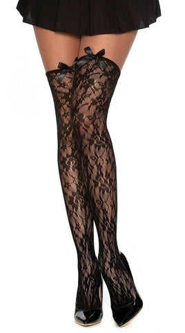Dream Girl Lingerie Opaque Fence Net Pantyhose Seductive Hosiery - Hosiery
