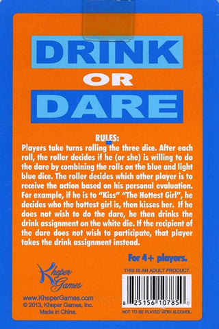 Kheper Games Drink Or Dare Dice Adult Game - Sex Games, Coupons and Tricks