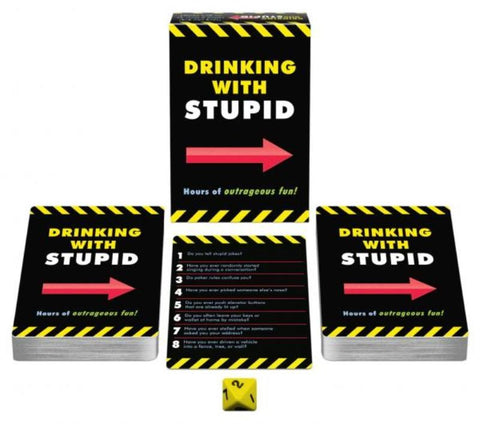 Kheper Games Drinking With Stupid Adult Party Game with Interactive Prompts - Sex Games, Coupons and Tricks