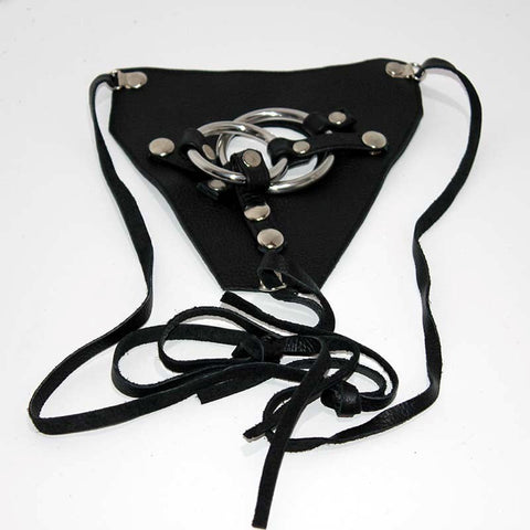 Hells Couture Dual Cock Ring Strap On Harness Premium Silicone Design - Strap On Sextoys