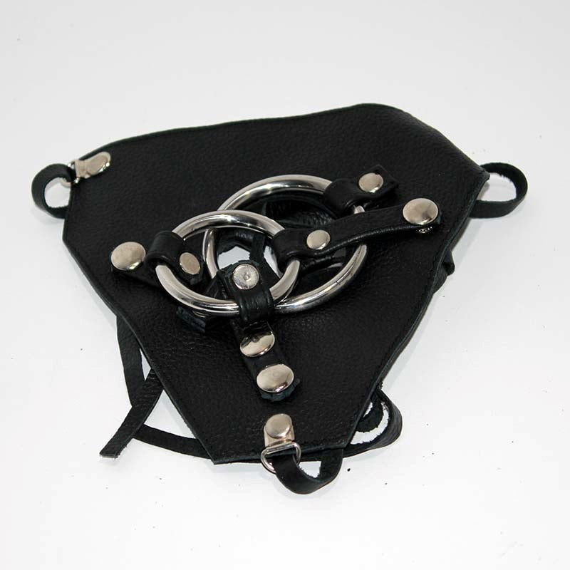 Hells Couture Dual Cock Ring Strap On Harness Premium Silicone Design - - Strap On Sextoys