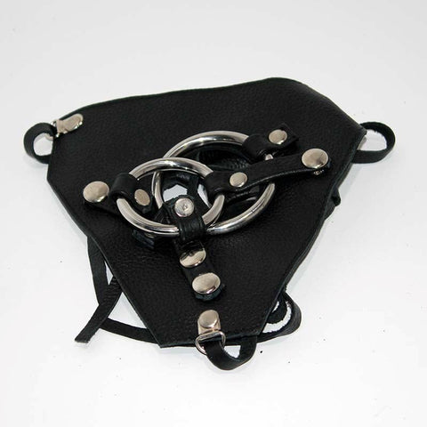 Hells Couture Dual Cock Ring Strap On Harness Premium Silicone Design - Strap On Sextoys