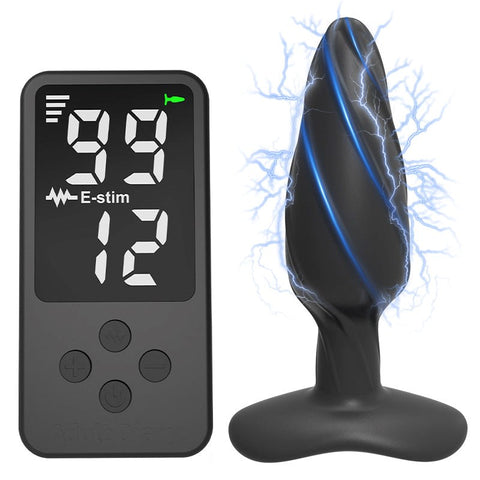 BDStyle E Stim Electric Shock Anal Plug with 99 Intensity Levels Remote - Electro Sex