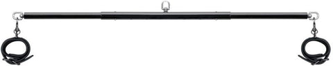 Easytoys Expander Spreader Bar and Cuffs Set Adjustable Metal Restraint - Spreaders and Hangers