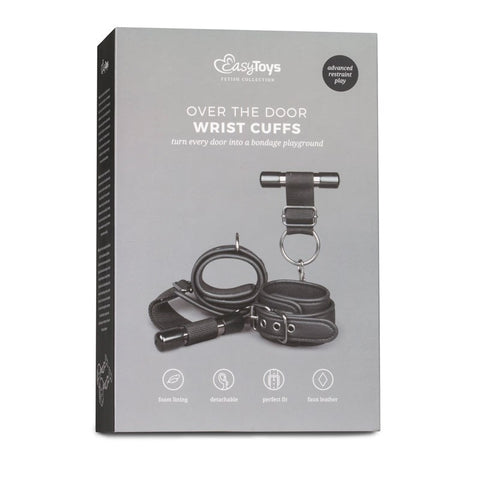 Easytoys Fetish Over the Door Wrist Cuffs Adjustable Bondage Restraints - Cuffs and Restraints