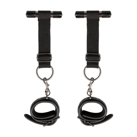 Easytoys Fetish Over the Door Wrist Cuffs Adjustable Bondage Restraints - Cuffs and Restraints