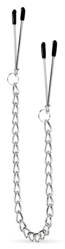 Easytoys Fetish Tweezer Nipple Clamps CRing for Every Man - - Nipple and Clit Clamps