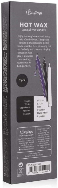 Easytoys Hot Wax Sensual Candles for Temperature Play and BDSM - - Bath and Intimate Fragrances