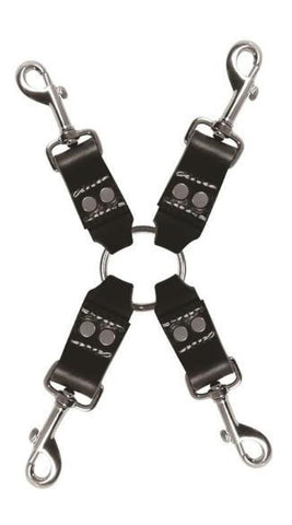 Sportsheets Edge Leather 4 Point Hog Tie BDSM Restraints Premium Leather - Cuffs and Restraints