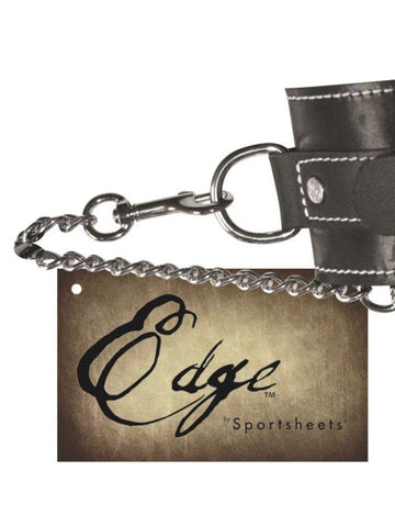 Sportsheets Edge Leather Wrist Restraints Premium USA Handcrafted BDSM - Cuffs and Restraints