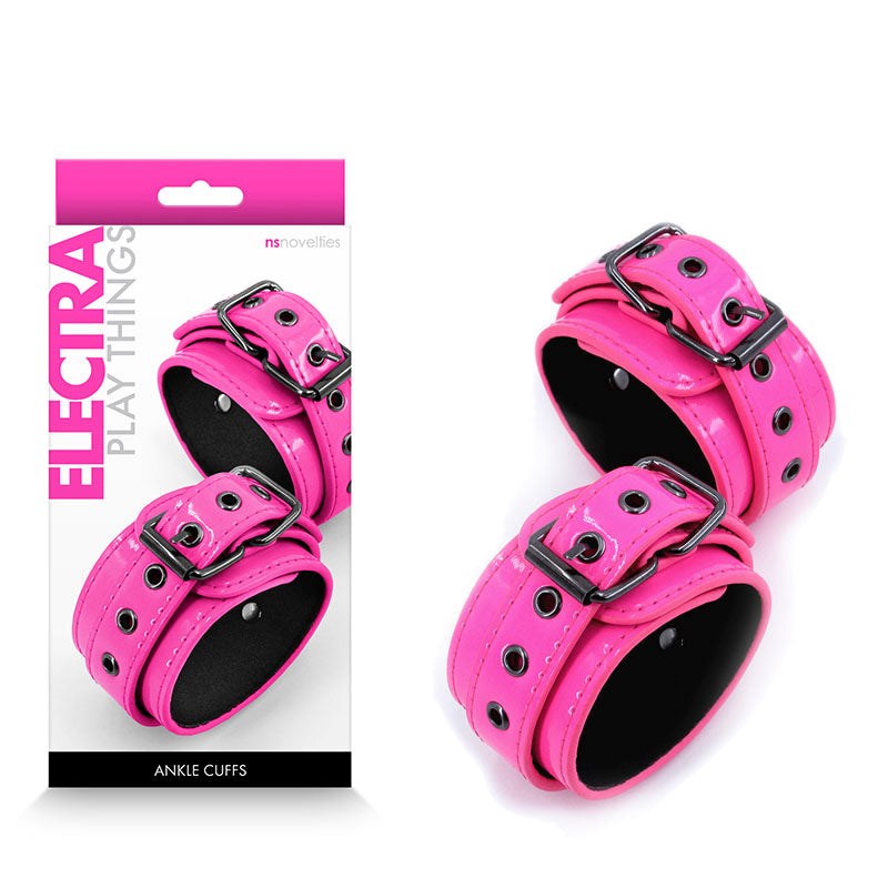 NS Novelties Electra Ankle Cuffs with Padded Comfort and Quick Release - - Cuffs and Restraints