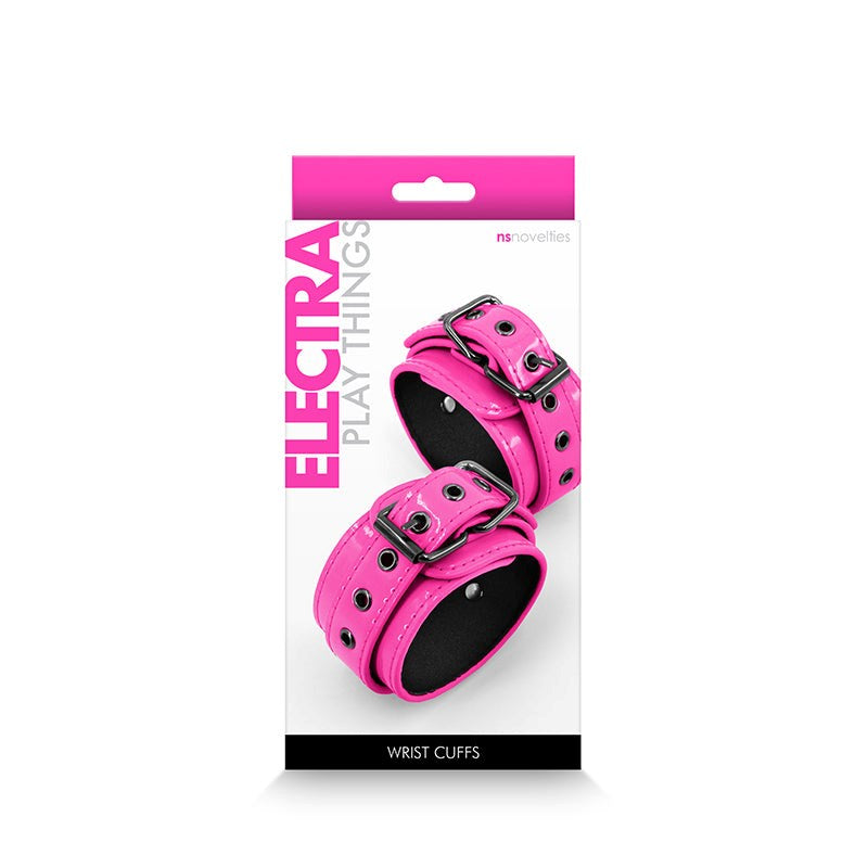 NS Novelties Pleasure Enhancing Electra Wrist Cuffs with Built in Vibration - - Cuffs and Restraints