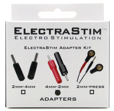 Electrastim 4mm To 2mm Pin Converter Kit Universal Electro Sex Toy Adapter - Electro Sex