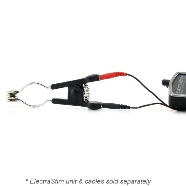 Electrastim ElectraClamp Soft Grip Genital Clamp Bi Polar E Stim - - Electro Sex