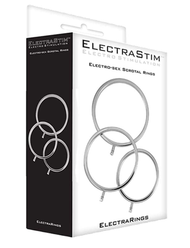 Electrastim ElectraRings Metal Scrotal Rings Electro Stimulation - - Electro Sex