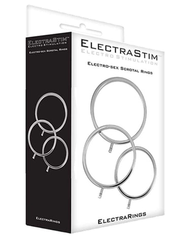 Electrastim ElectraRings Metal Scrotal Rings Electro Stimulation - Electro Sex