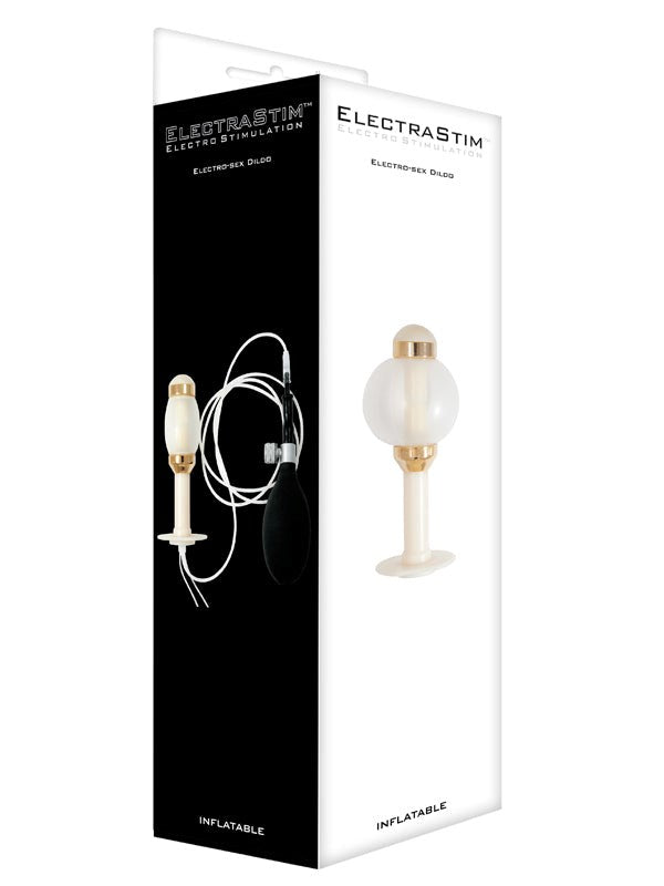 Electrastim Inflatable Radial Contact Dildo with Adjustable Electrostimulation - - Electro Sex