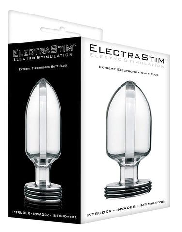 Electrastim Invader Extreme Electro Butt Plug Metal Bi Polar E Stim - Electro Sex