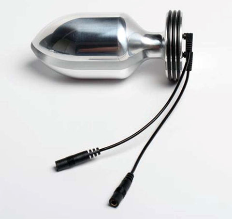 Electrastim Invader Extreme Electro Butt Plug Metal Bi Polar E Stim - Electro Sex