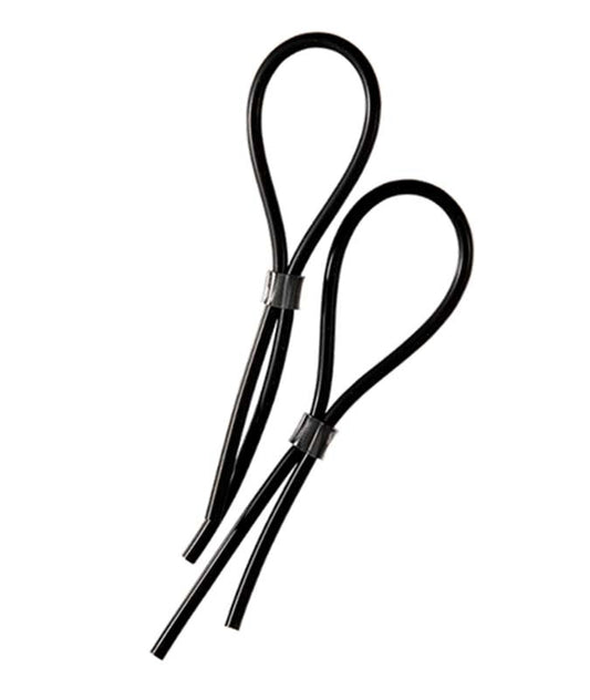 Electrastim Rubber Adjustable Cock and Scrotal Loops Electro Stimulation - - Electro Sex