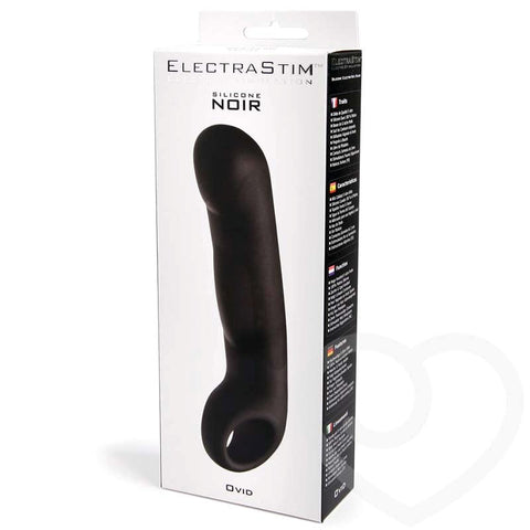 Electrastim Silicone Noir Ovid G Spot Dildo with Electro Stimulation - Electro Sex