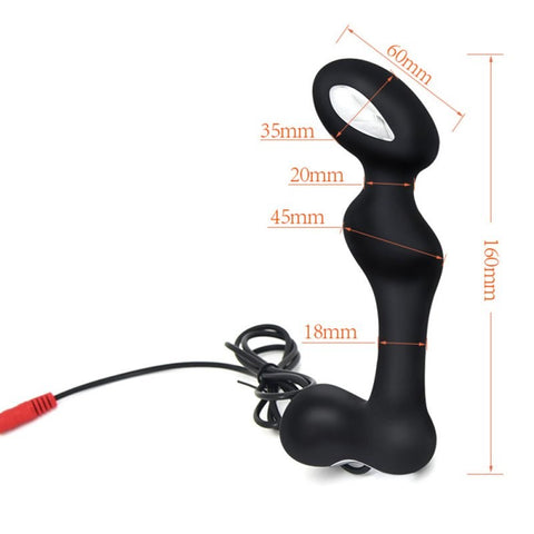 BDStyle Electric Shock Prostate Massager with Dual Stimulation Technology - Electro Sex