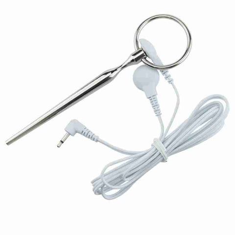 BDStyle Electric Shock Tapered Elephant Dart Penis Plug with Tube Electro - Electro Sex