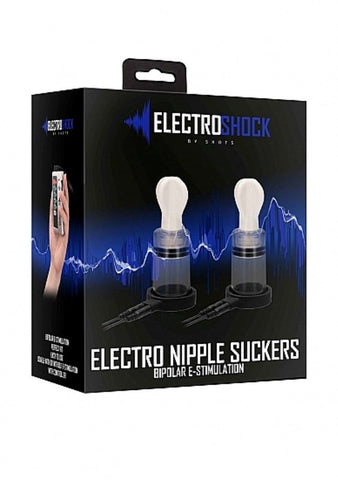 Shots Toys Electroshock Electro Nipple Suckers with Dual Stimulation - Electro Sex