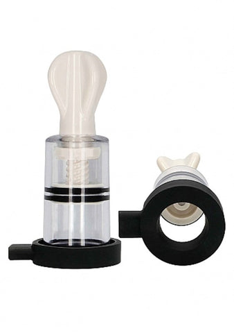 Shots Toys Electroshock Electro Nipple Suckers with Dual Stimulation - Electro Sex