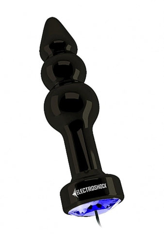 Electroshock Ribbed Butt Plug - Luxury Sex Toys