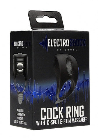 Shots Toys Electroshock Vibrating Cock Ring with Dual Stimulation - Electro Sex