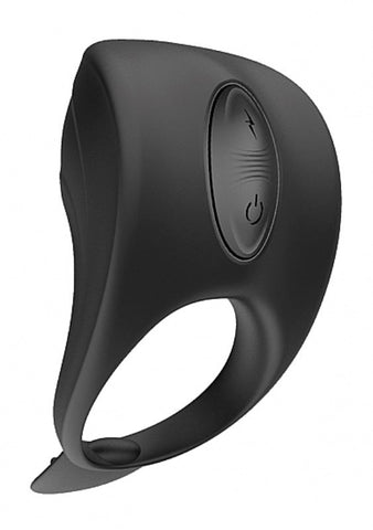 Shots Toys Electroshock Vibrating Cock Ring with Dual Stimulation - Electro Sex