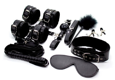 BDStyle Elegance 11 Piece Bondage Kit Popular in AU Complete BDSM Set - Bondage Kits