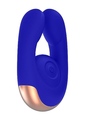 Shots Toys Elegance Dual Motor Clitoral Stimulator Fancy Blue Vibrator - Personal Massagers