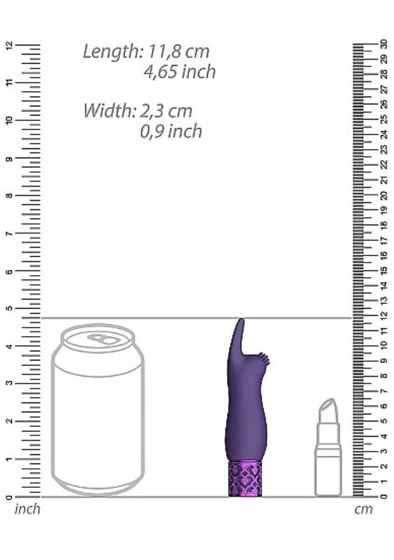 Shots Toys Elegance Rechargeable Silicone Bullet Purple Clitoral Vibrator - - Bullet Vibrators