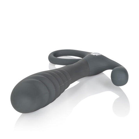 California Exotics Embrace Tapered Prostate Probe Grey USB Rechargeable - Prostate Toys