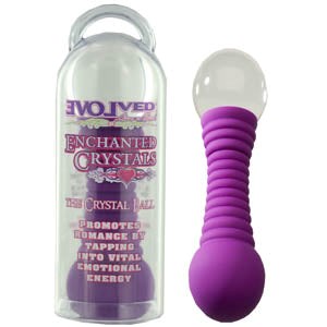 Evolved Enchanted Crystals Vibrator The Red Ruby Crystal Ball Design - Waterproof Vibrators
