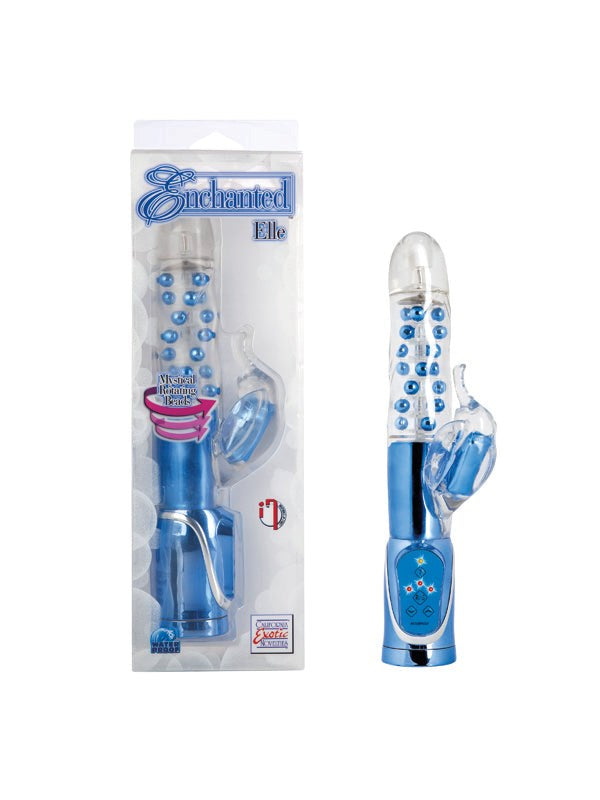 California Exotics Enchanted Elle Rabbit Vibrator with Rotating Beads - - Rabbit Vibrators