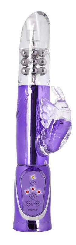 California Exotics Enchanted Thrusting Butterfly Rabbit Vibrator - - Rabbit Vibrators
