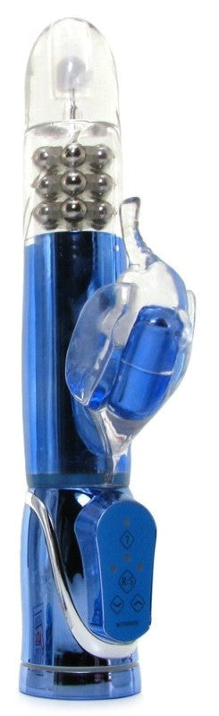 California Exotics Enchanted Thrusting Elle Rabbit Vibrator Dual Motor - - Rabbit Vibrators