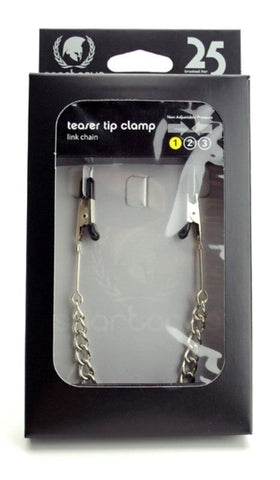 Spartacus Enterprises Endurance Teaser Tip Clamps with Link Chain - Nipple and Clit Clamps