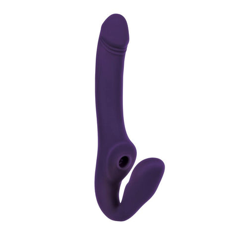 Evolved 2 BECOME 1 Strapless Strap on Triple Motor Vibrating Dildo - Strap On Sextoys