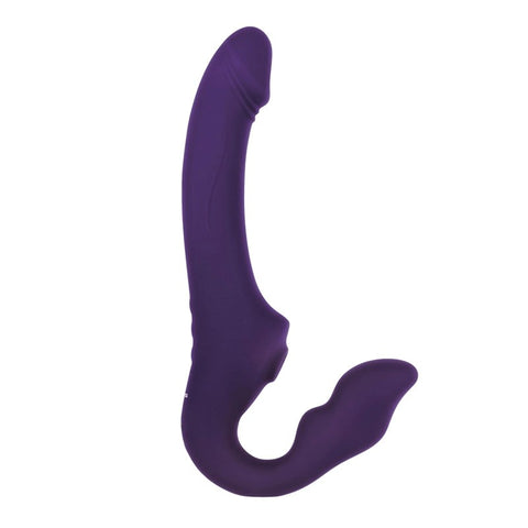 Evolved 2 BECOME 1 Strapless Strap on Triple Motor Vibrating Dildo - Strap On Sextoys